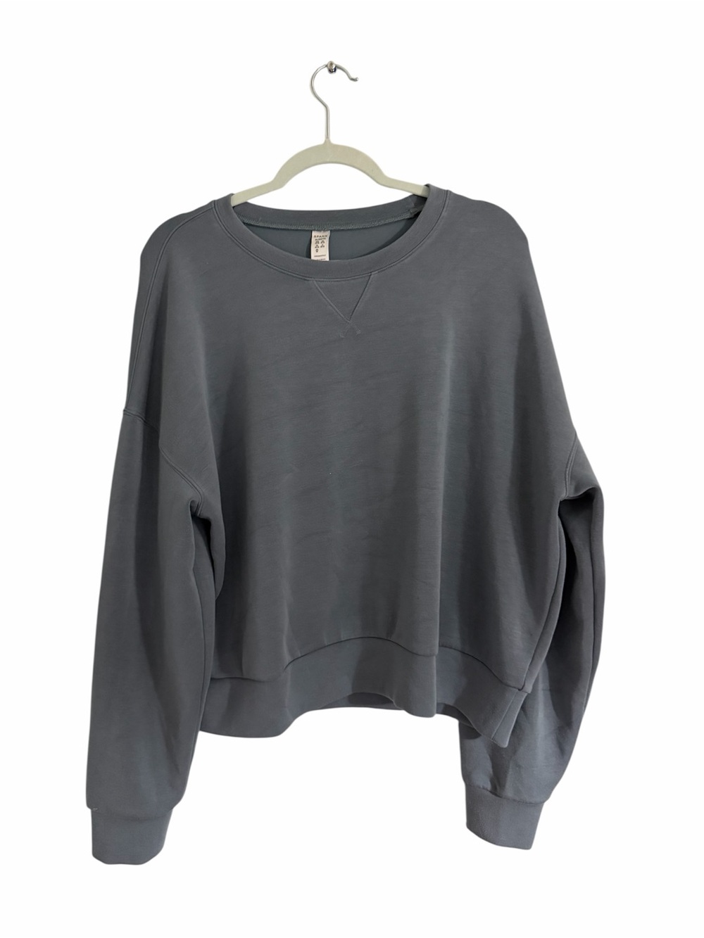 SPANX Charcoal Gray Relaxed Crewneck Sweatshirt